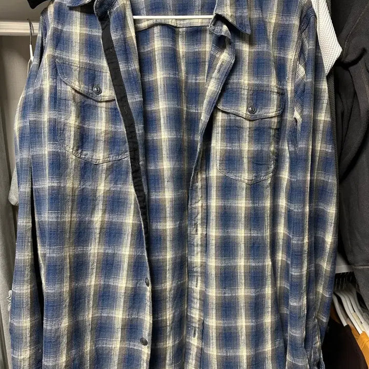 [BUNJANG] RRL Plaid Woven Workshirt L / rrl 플래드 우븐 워크셔츠 L