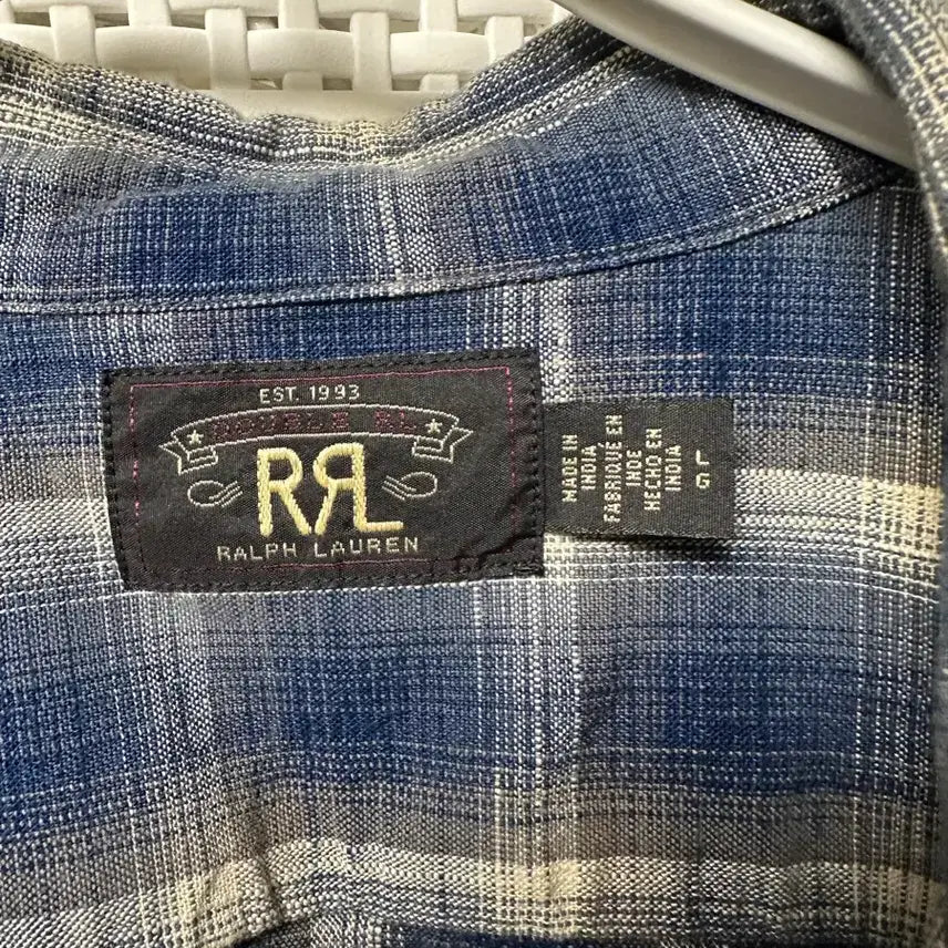 [BUNJANG] RRL Plaid Woven Workshirt L / rrl 플래드 우븐 워크셔츠 L