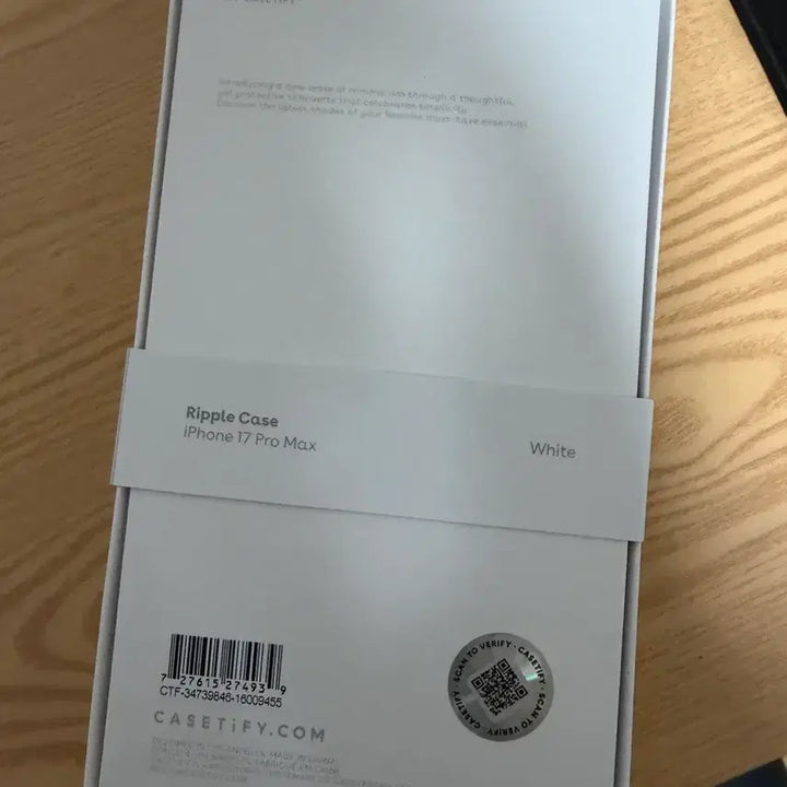 [BUNJANG] CASETiFY iPhone 17 Pro Max Ripple Case White / 케이스티파이 아이폰 17프로맥스 리플케이스 화이트