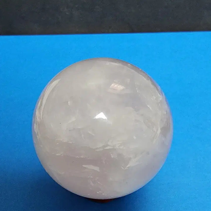 [BUNJANG] Natural Pink Rose Quartz Sphere + Obelisk Set / 천연 크리스탈 핑크로즈 구체+오벨리스크 세트