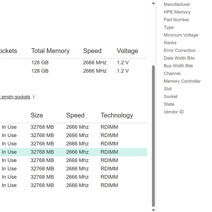 [BUNJANG] Hynix 32GB DDR4 2666V ECC Server RAM Memory / 하이닉스 HP 서버용 32GB DDR4 2666V ECC 램 메모리 Ra