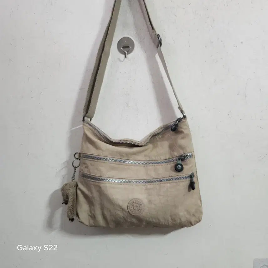 [BUNJANG] Kipling Crossbody Bag Beige / 키플링 크로스백 베이지색