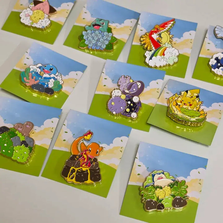 [BUNJANG] Isaac Toast Pokemon Badge 10-Piece Bundle Set / 이삭토스트 포켓몬 뱃지 10종 일괄