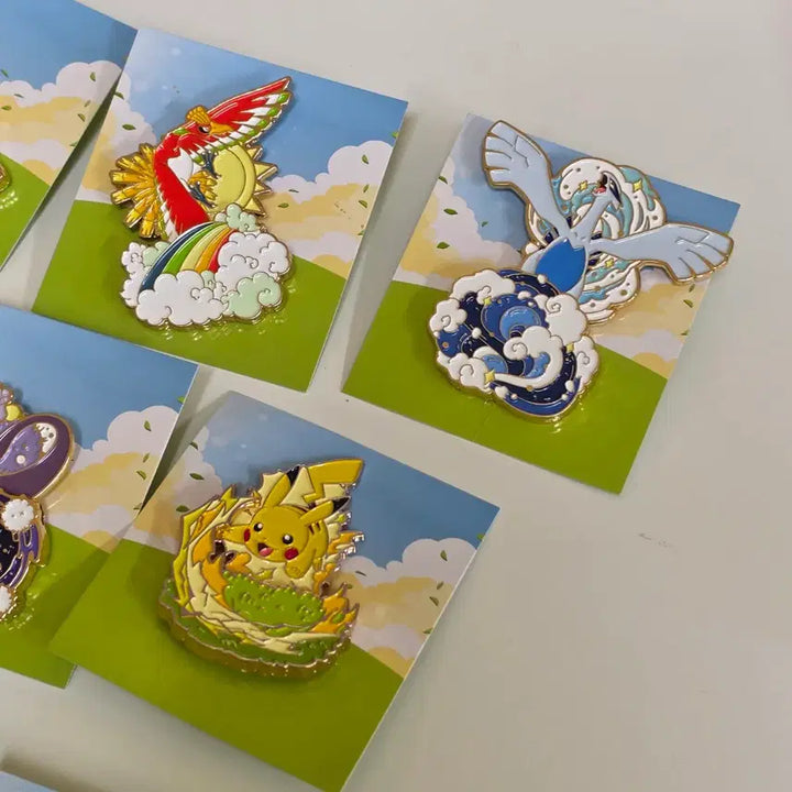 [BUNJANG] Isaac Toast Pokemon Badge 10-Piece Bundle Set / 이삭토스트 포켓몬 뱃지 10종 일괄