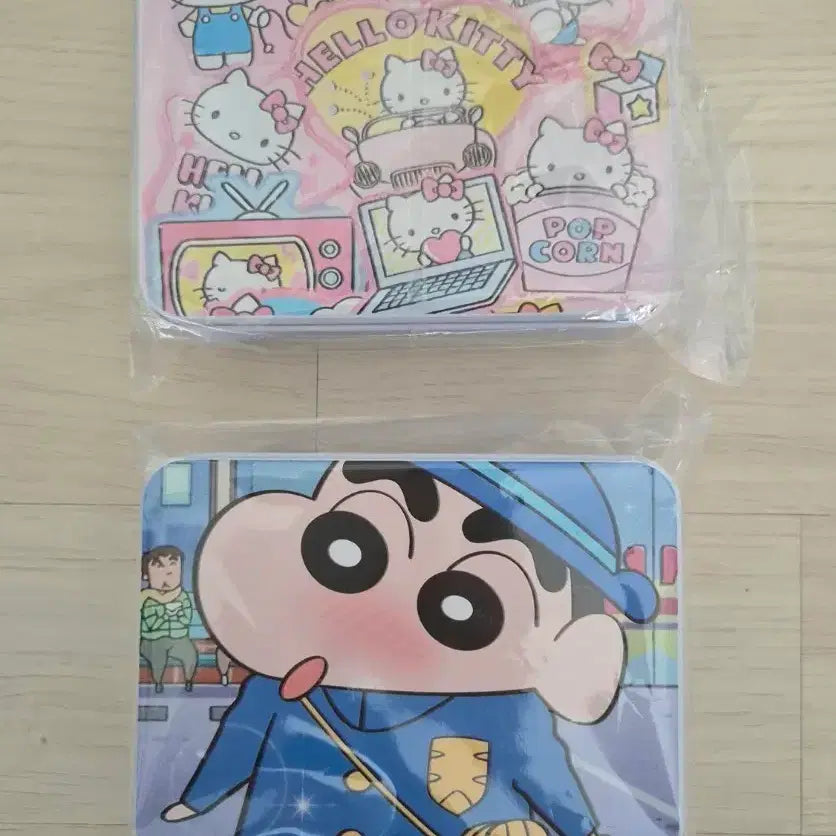 [BUNJANG] Hello Kitty &amp; Shin-chan Mini Tin Case / 헬로키티, 짱구 미니 틴케이스