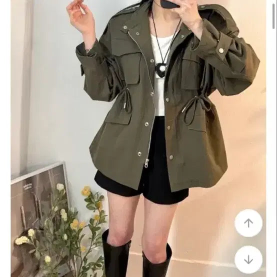 [BUNJANG] Khaki Field Jacket / 야상자켓