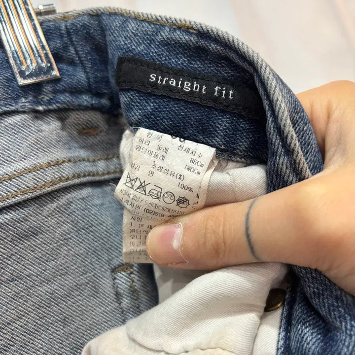 [BUNJANG] TIME 30" Washed Denim Pants / 19s 30인치 한섬 타임 중청 워싱 데님 팬츠 C346