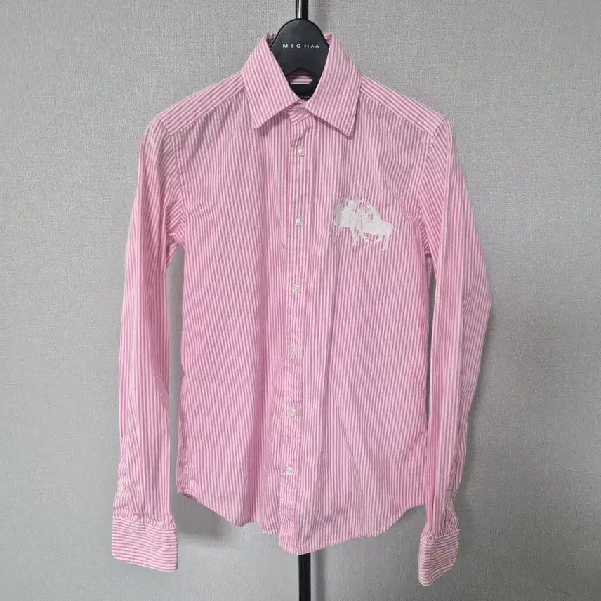 [BUNJANG] Polo Ralph Lauren Big Pony Striped Cotton Shirt XS / 랄프로렌 폴로 XS 빅포니 셔츠 W-긴팔-348