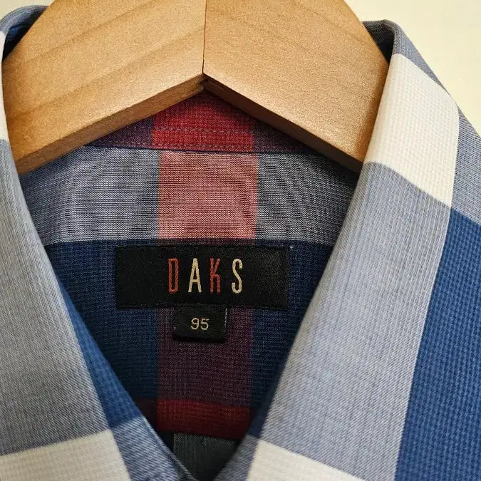 [BUNJANG] Daks Check Short-Sleeve Shirt 95 / 닥스 체크 반팔 남방 95