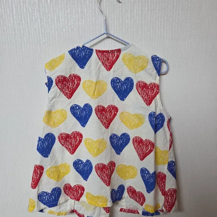 [BUNJANG] Limité Doudou Heart Pattern Top &amp; Bottom Set (M) / 리미떼두두 하트 패턴 상하세트 M