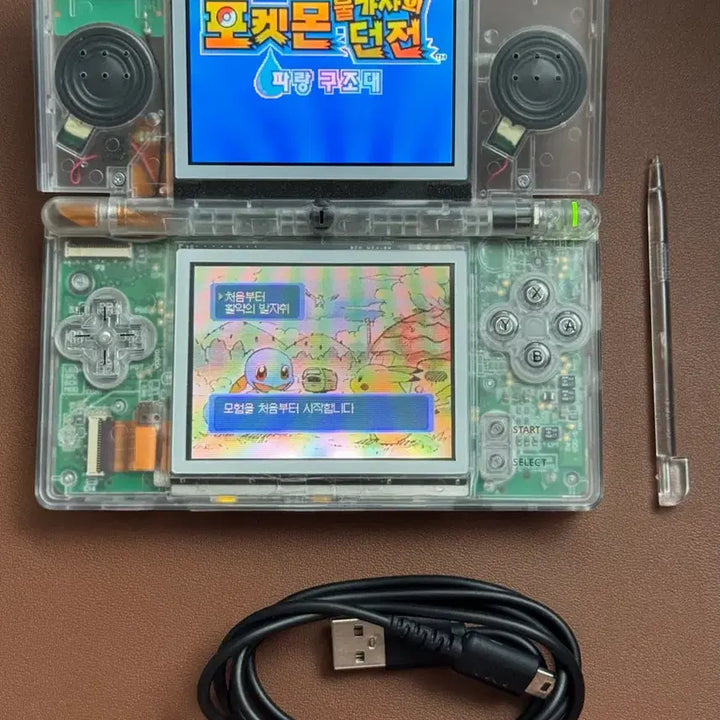[BUNJANG] Nintendo DS Lite Transparent Housing + Game Cards / 닌텐도 DS Lite 투명 하우징 + 게임 카드