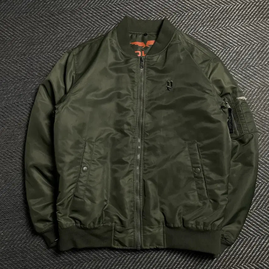 [BUNJANG] POLICE MA-1 Bomber Jacket / POLICE 폴리스 MA-1 항공 봄버 점퍼y 6182