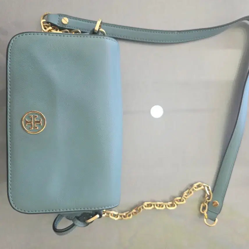 [BUNJANG] Tory Burch Robinson Satchel Bag Light Blue / 토리버치 로빈슨 사첼백 라이트블루