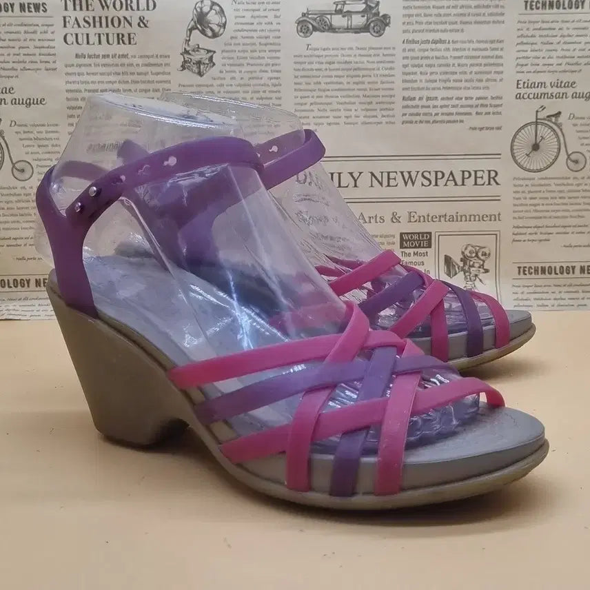 [BUNJANG] Crocs Isabella Mini Wedge Sandal / 크록스 이사벨라 미니 웨지 샌들w6 230  굽8