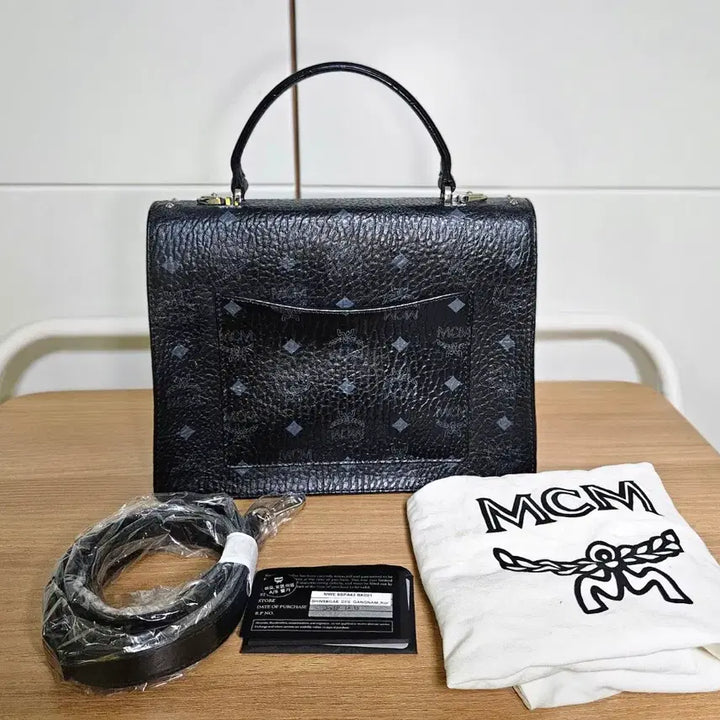 [BUNJANG] MCM Tracy Visetos Satchel Bag Medium / MCM 트레이시 비세토스 사첼백 미디움(풀셋/상태최상)