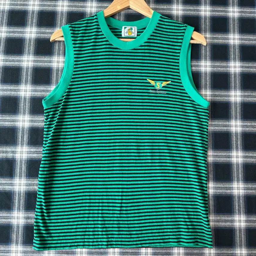 [BUNJANG] Buffalo 66 Striped Sleeveless Top / 버팔로66 스트라이프 슬리브리스 나시 (마지막사진2장)