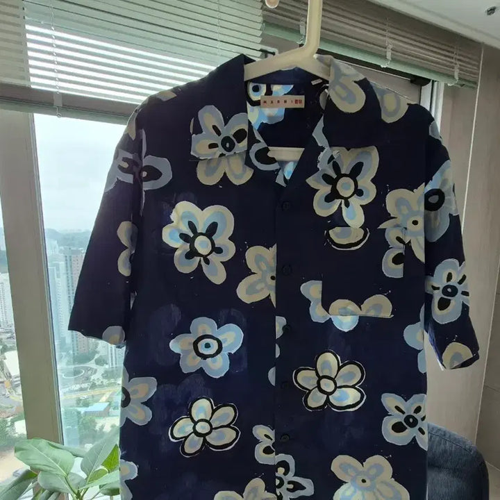 [BUNJANG] Marni Flower Pattern Short Sleeve Shirt Size M / 마르니 플라워 패턴 반팔 셔츠 m 사이즈