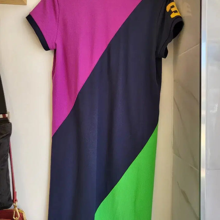 [BUNJANG] Polo Ralph Lauren Color Block Polo Dress / 폴로 랄프로렌 컬러 블록 폴로 원피스