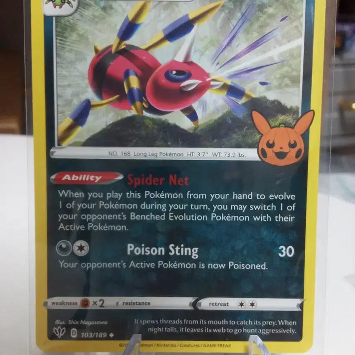 [BUNJANG] Pokemon Card Ariados 103/189 North America Halloween 2020 / 포켓몬 카드 아리아도스 103/189 북미할로윈 2020
