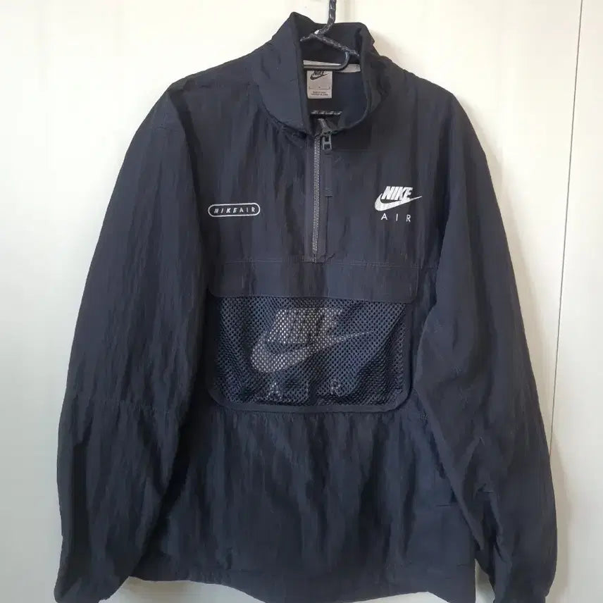 [BUNJANG] Nike Air Woven Lined Anorak Black / 나이키 에어 우븐 라인드 아노락 L 블랙