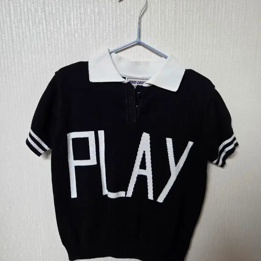 [BUNJANG] Bobo Choses Knit Collar Short Sleeve 4-5y / 보보쇼즈 니트 카라 반팔 4-5y