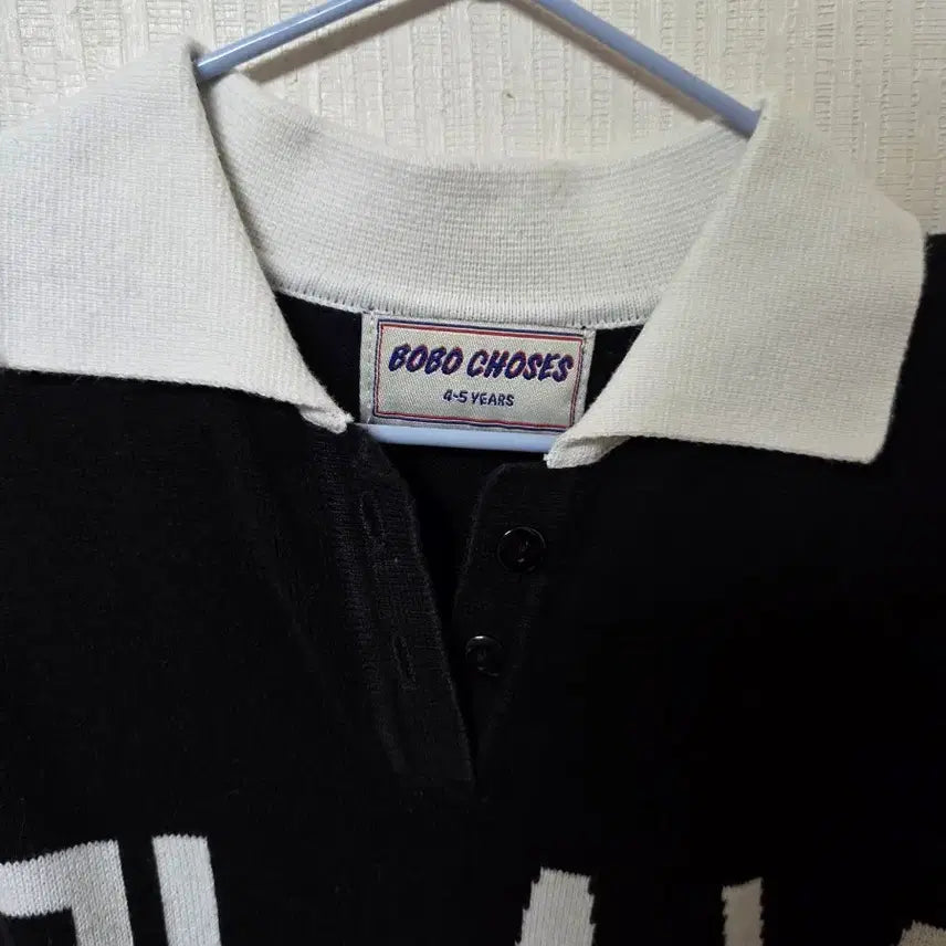 [BUNJANG] Bobo Choses Knit Collar Short Sleeve 4-5y / 보보쇼즈 니트 카라 반팔 4-5y