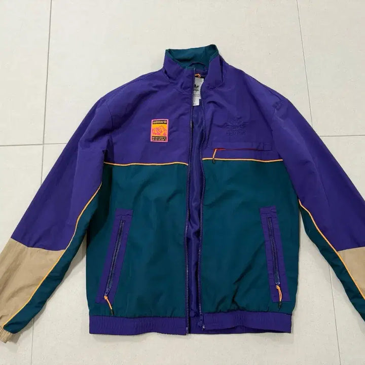 [BUNJANG] Adidas Colorblock Windbreaker Jacket / 아디다스 컬러블록 바람막이