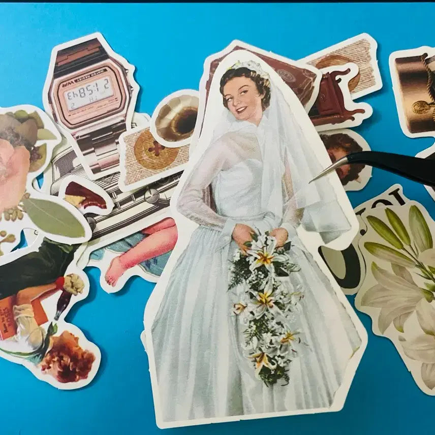 [BUNJANG] Gothic Vintage Scrapbooking Sticker Set / 고딕풍 다꾸 빈티지 스티커