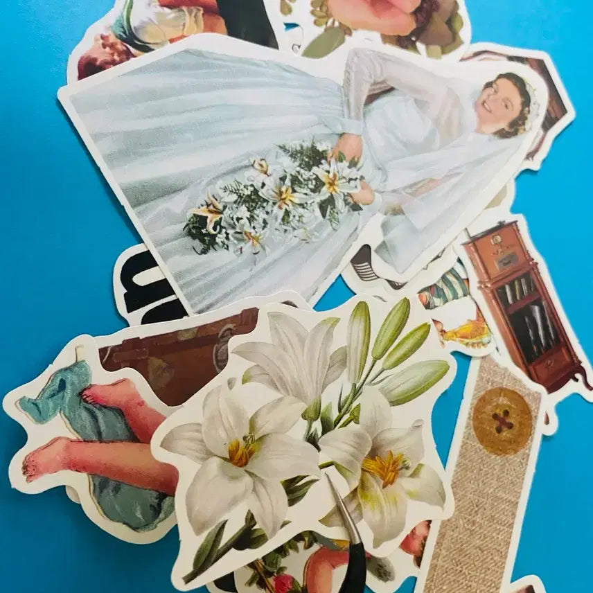 [BUNJANG] Gothic Vintage Scrapbooking Sticker Set / 고딕풍 다꾸 빈티지 스티커