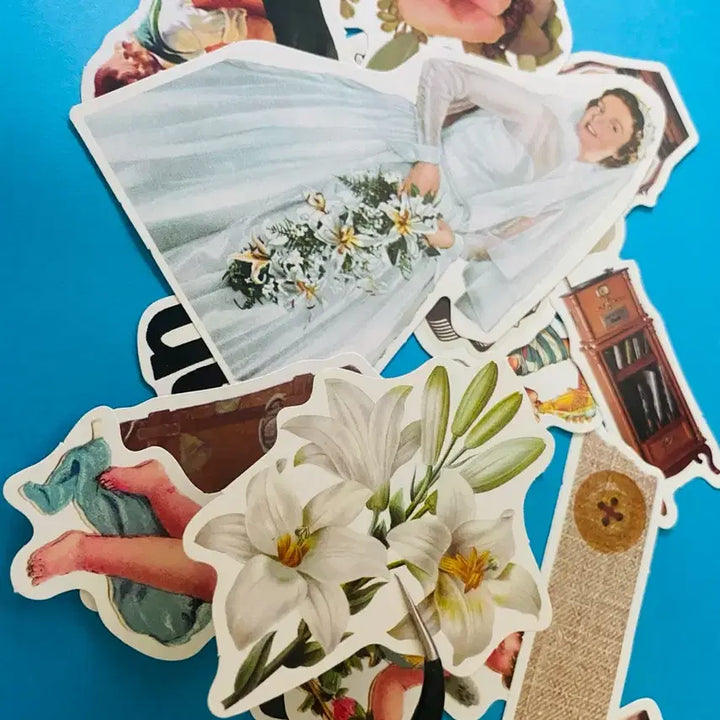 [BUNJANG] Gothic Vintage Scrapbooking Sticker Set / 고딕풍 다꾸 빈티지 스티커