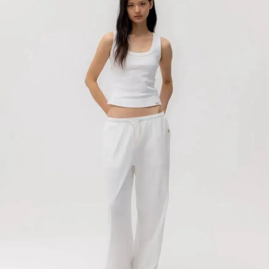 [BUNJANG] GLOWNY G COMFORT STRING PANTS (WHITE) / 글로니 G COMFORT STRING PANTS (WHITE)