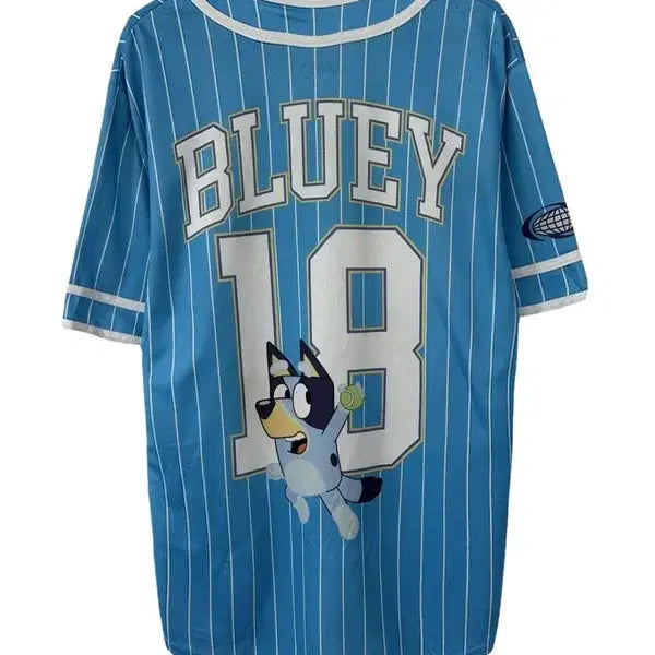 [BUNJANG] Bluey Character Baseball Jersey / [L] BLUEY 캐릭터 베이스볼저지