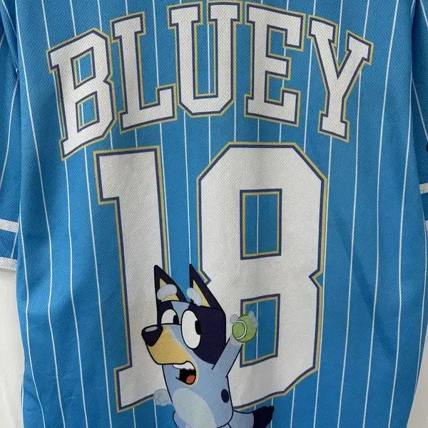 [BUNJANG] Bluey Character Baseball Jersey / [L] BLUEY 캐릭터 베이스볼저지