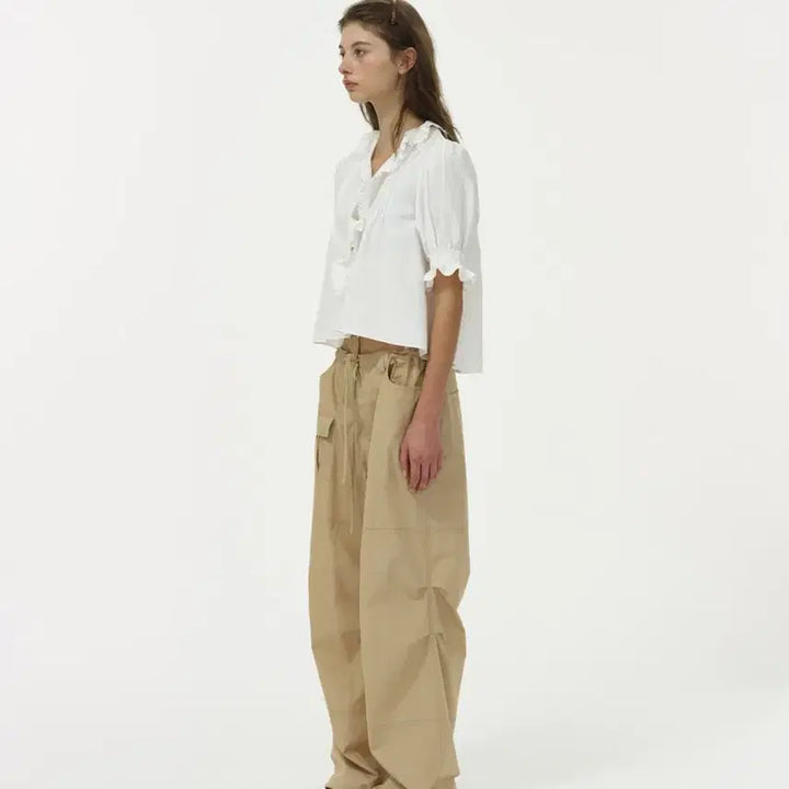 [BUNJANG] Ribbon Light Nomad Cargo Pants - Beige / 리본빛 Nomad Cargo Pants - Beige