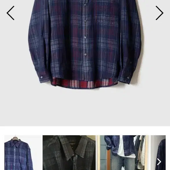 [SOLD OUT] 포커페이스 더블페이스 체크셔츠 44