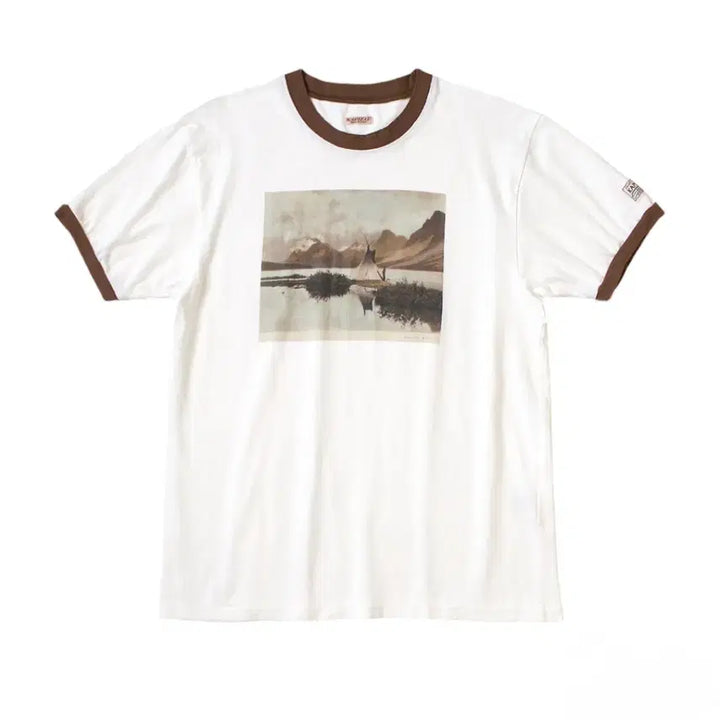[BUNJANG] Kapital 20 Jersey Ringer T-Shirt Yellowknife Size 4 (XL) / 캐피탈 20 저지 링거 티셔츠 옐로우나이프 4사이즈(XL)