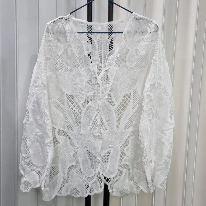 [BUNJANG] White Lace Cardigan / 레이스 가디건 화이트