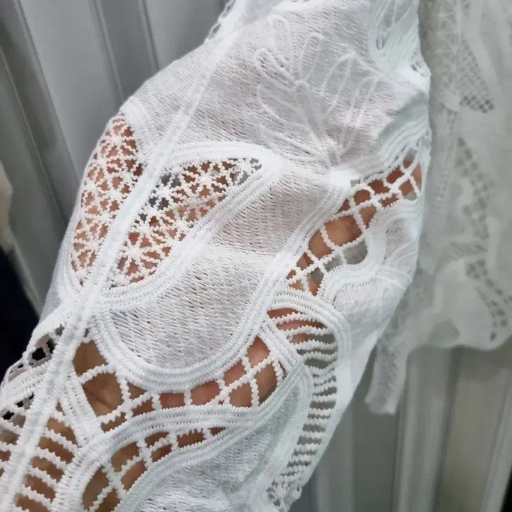 [BUNJANG] White Lace Cardigan / 레이스 가디건 화이트