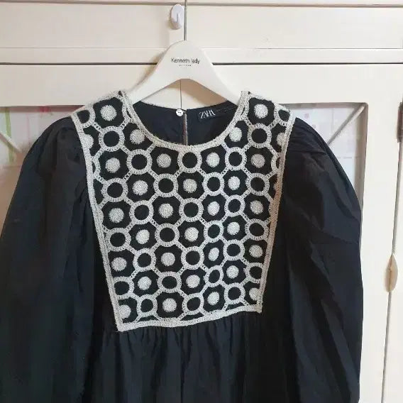 [BUNJANG] Zara Long Dress Black Pattern Size 55 / 자라 롱원피스/55