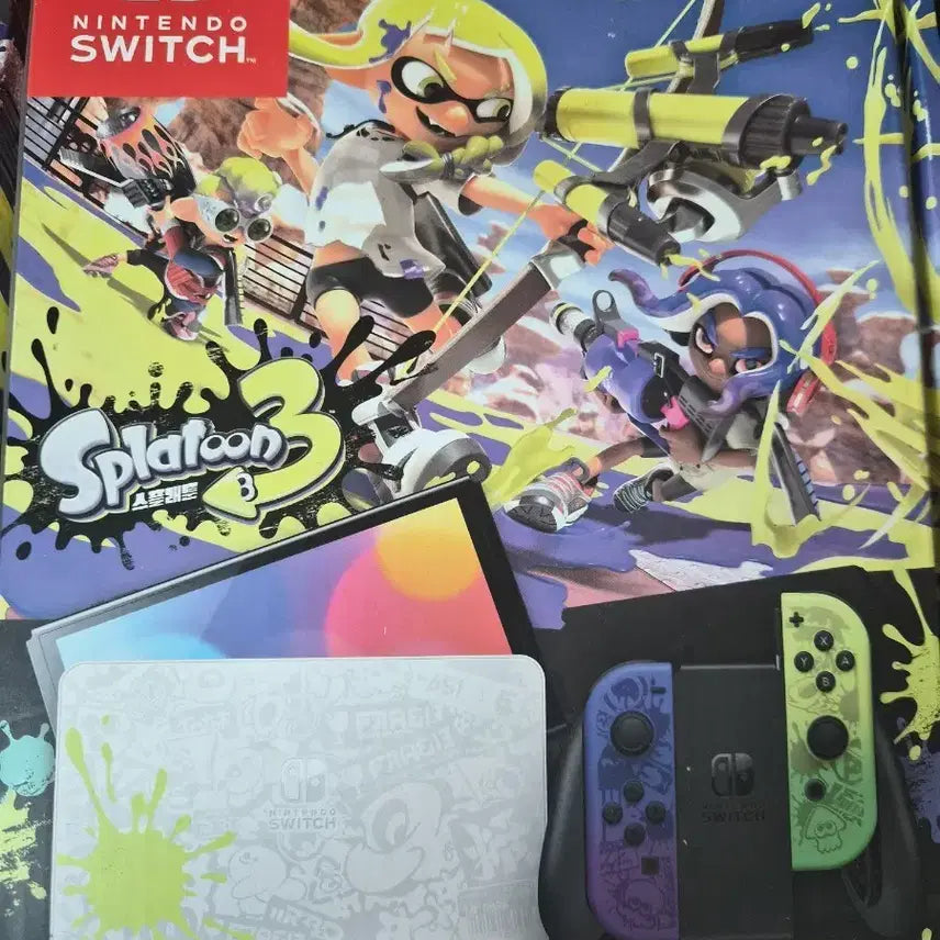 [BUNJANG] Nintendo Switch OLED Model Splatoon 3 Edition / 닌텐도 스위치 OLED 모델 스플래툰 3 에디션