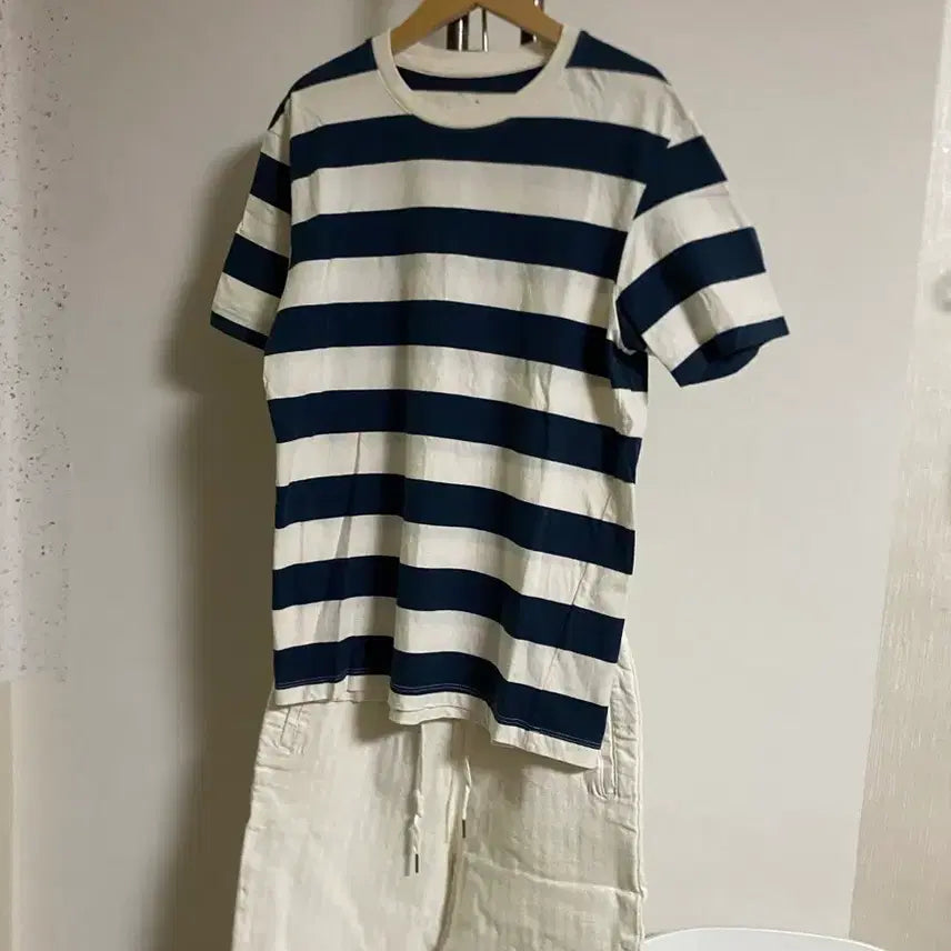 [BUNJANG] TOPTEN Navy Stripe T-shirt 95 / 탑텐 네이비 스트라이프 티셔츠 95