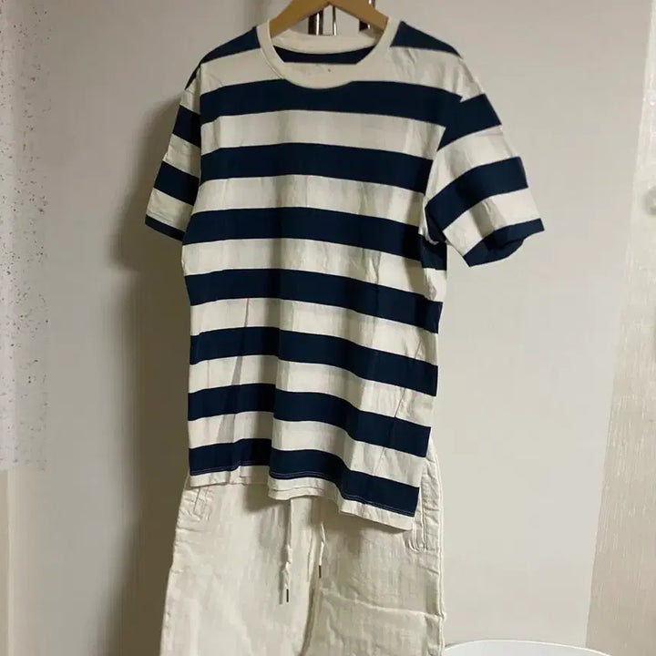 [BUNJANG] TOPTEN Navy Stripe T-shirt 95 / 탑텐 네이비 스트라이프 티셔츠 95