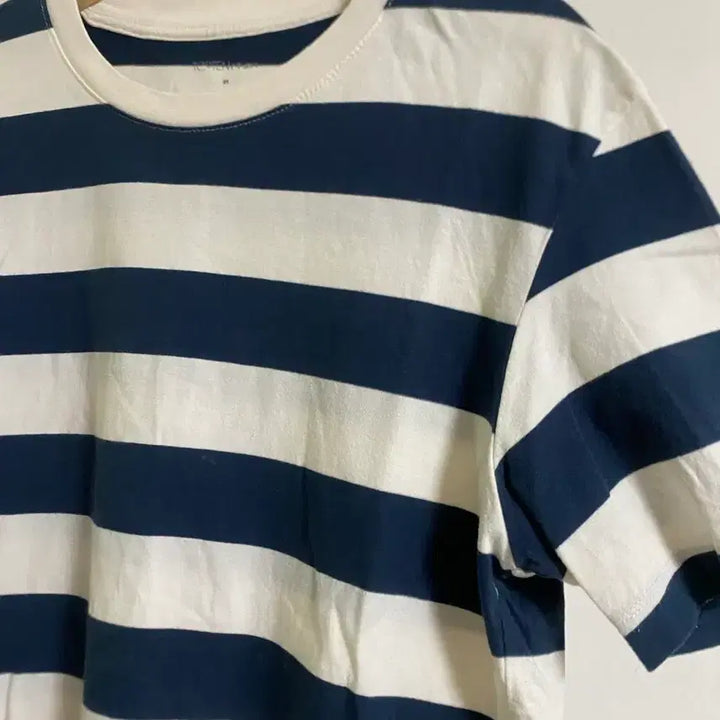 [BUNJANG] TOPTEN Navy Stripe T-shirt 95 / 탑텐 네이비 스트라이프 티셔츠 95