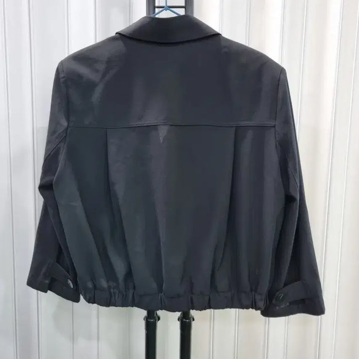 [BUNJANG] Black Double-Button Cropped Jacket / 블랙 더블 버튼 크롭 자켓