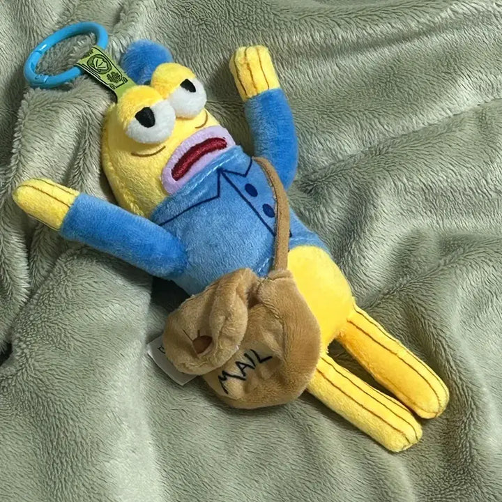 [BUNJANG] SpongeBob SquarePants "Fishes" Series Mail Carrier Doll Keychain / 새상품) 스폰지밥 주민 물고기 우편배달부 인형 키링