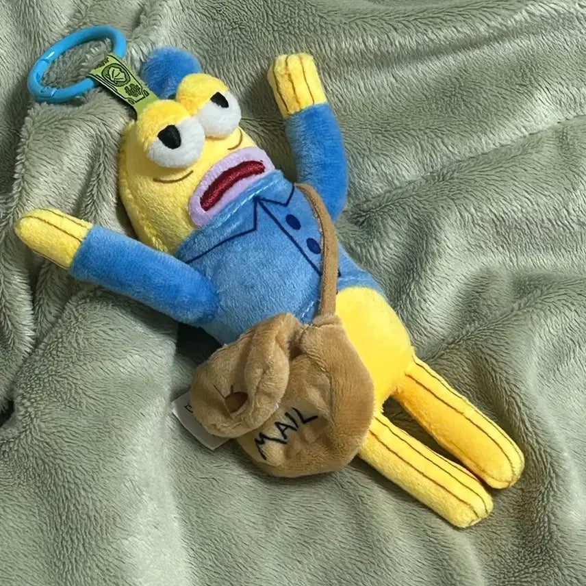 [BUNJANG] SpongeBob SquarePants "Fishes" Series Mail Carrier Doll Keychain / 새상품) 스폰지밥 주민 물고기 우편배달부 인형 키링