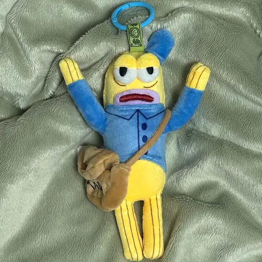[BUNJANG] SpongeBob SquarePants "Fishes" Series Mail Carrier Doll Keychain / 새상품) 스폰지밥 주민 물고기 우편배달부 인형 키링