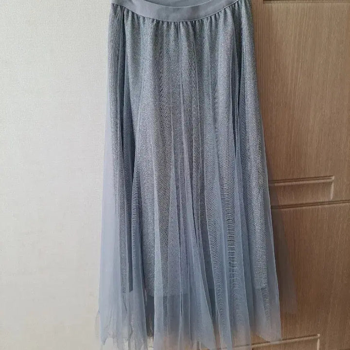 [BUNJANG] Banding Pearl Chiffon Skirt / 밴딩 펄 샤스커트