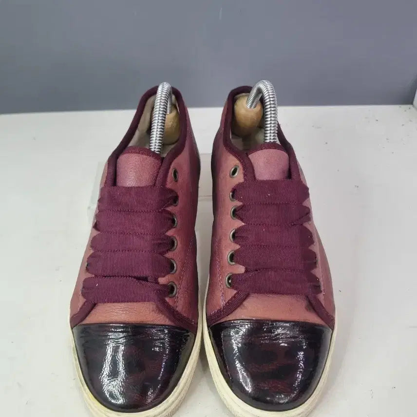[BUNJANG] Lanvin Velour Burgundy Sneakers / 효자빈티지 37 랑방 벨루어 버건디 스니커즈