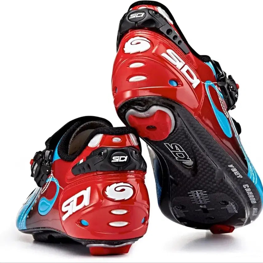 [BUNJANG] SIDI High-End Carbon Road Cycling Shoes with Shimano 105 Pedals / SIDI 시디 최상급 카본 로드클릿슈즈/시마노 105클릿페달